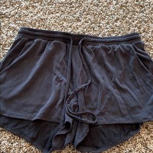 Dark grey Aerie comfy shorts
